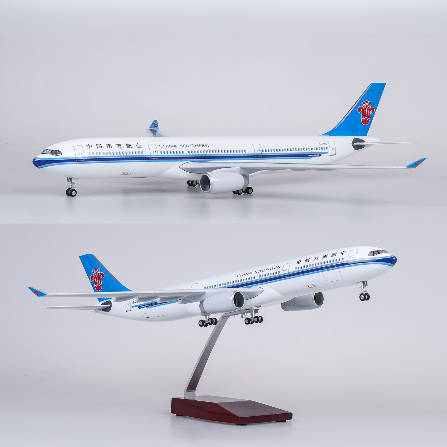 Model Kit Plane - 47cm China Southern A330 Simulated Commercial