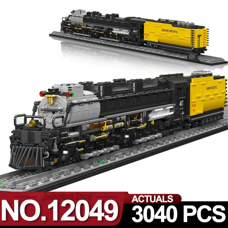 Model Kit Locomotive - 3040pcs Mould King 12049 Wheeled steam