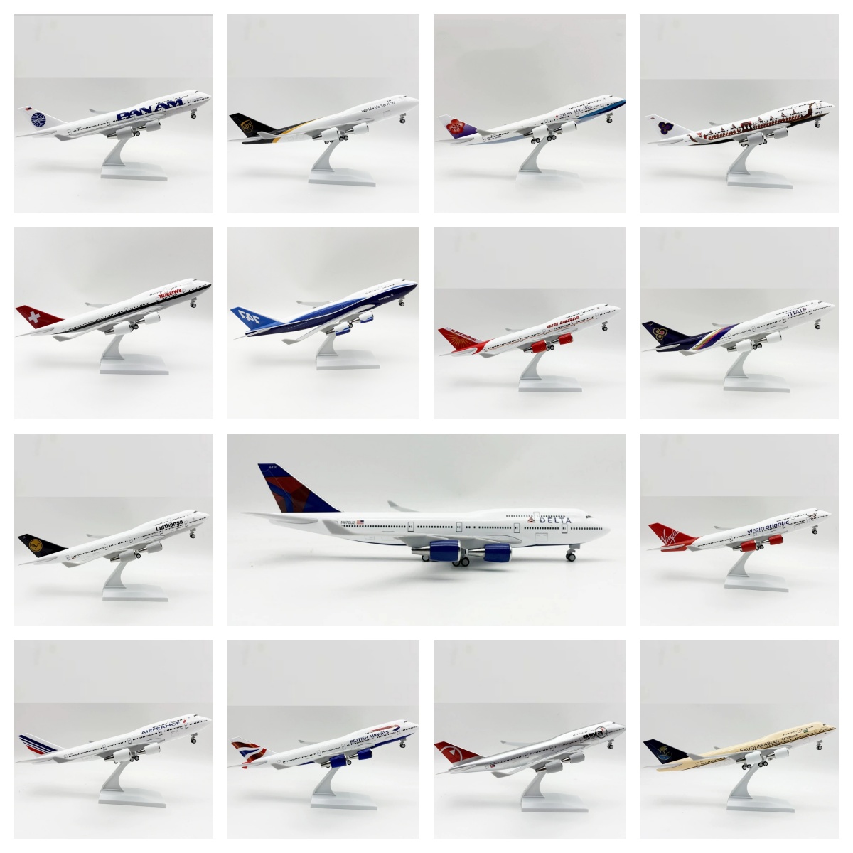 Model Kit Plane - 30cm Scale Plane 1/250 B747 Series
