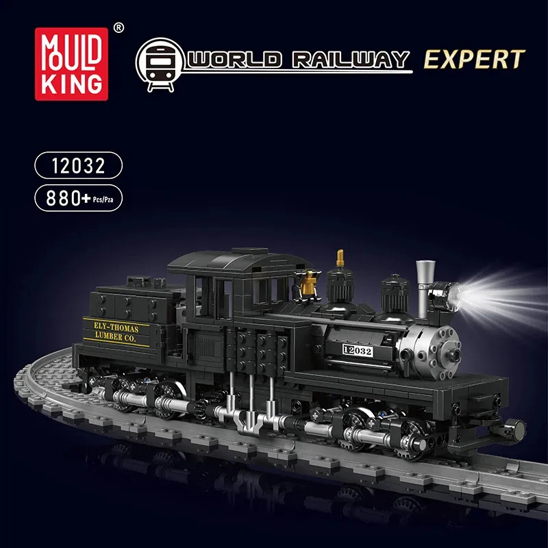 Mould King Shay-Type Steam Loc - Model Kit Locomotive 评论和价格