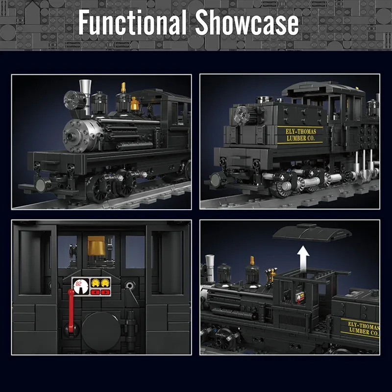 Mould King Shay-Type Steam Loc - Model Kit Locomotive 评论和价格