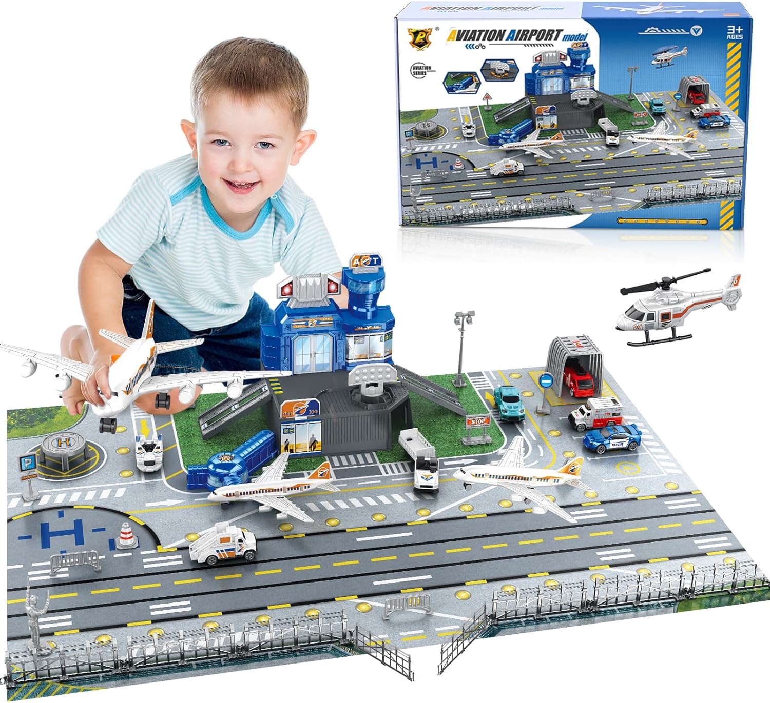 Children's Airport Scene Toy S - Model Kit Plane 评论和价格