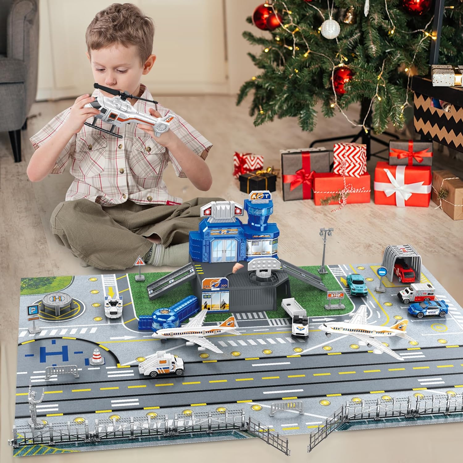 Children's Airport Scene Toy S - Model Kit Plane 评论和价格