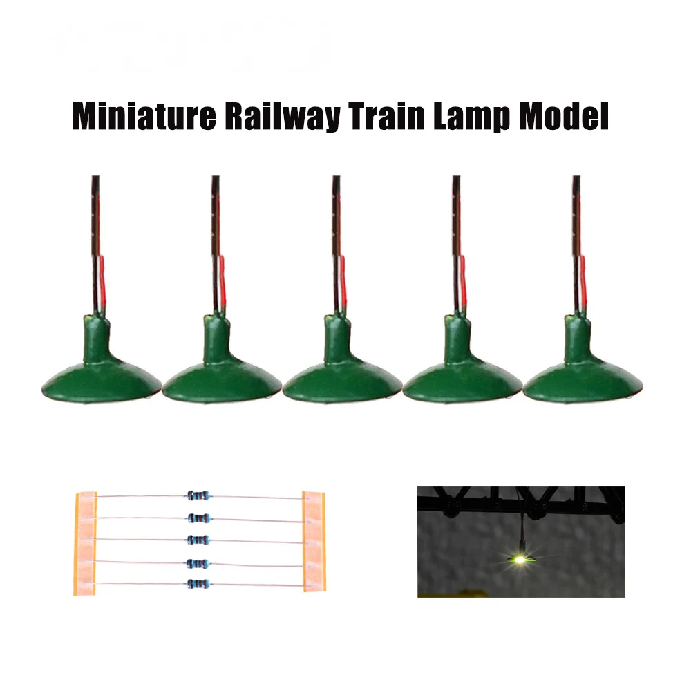 5PCS Miniature Wall Lamp Model - Model Kit Locomotive 评论和价格