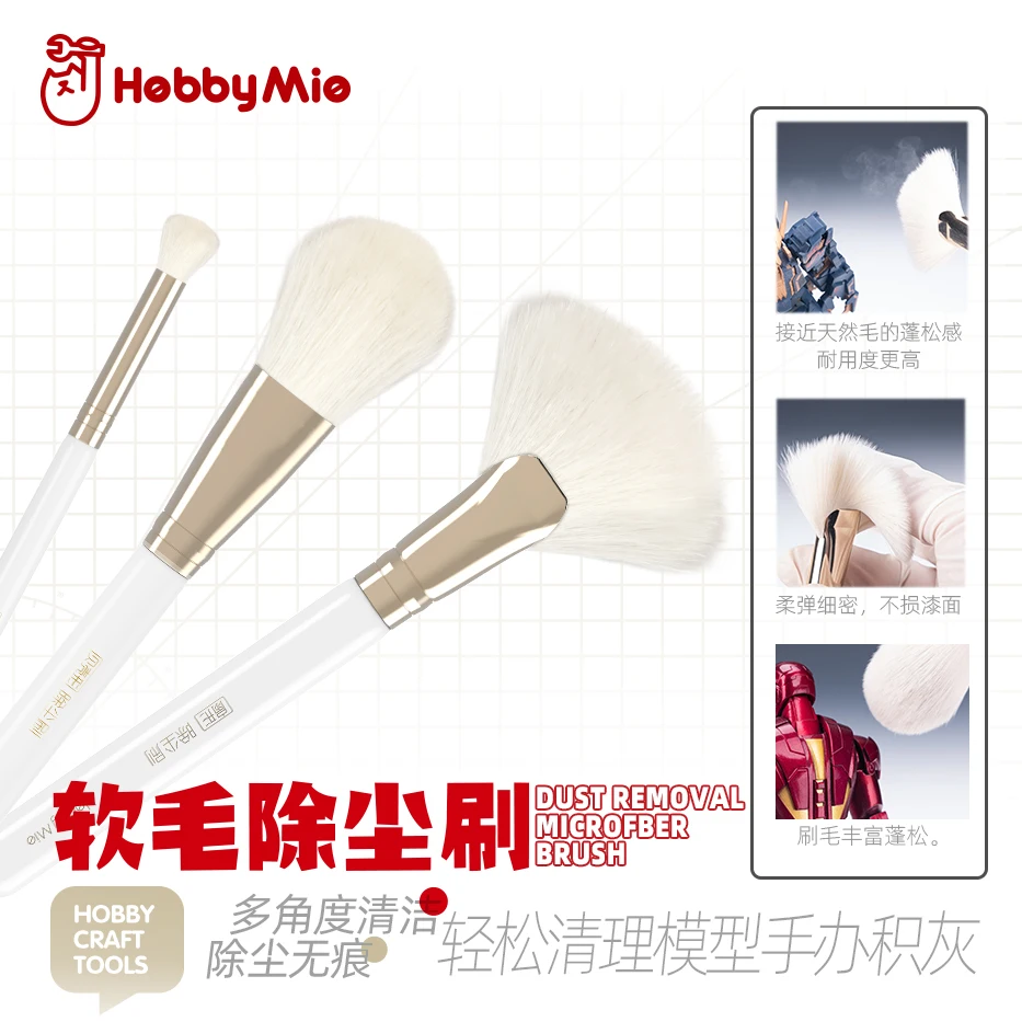 HOBBY MIO Dust Removal Brush M - Model Kit Paint Remover 评论和价格