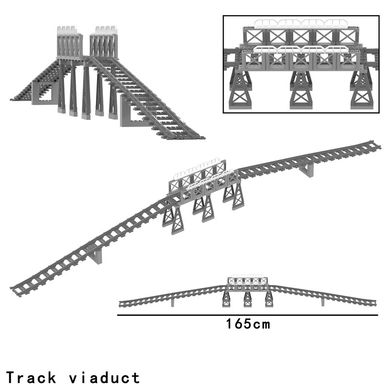 MOC Train Tunnel Exit Entrance - Model Kit Locomotive 评论和价格