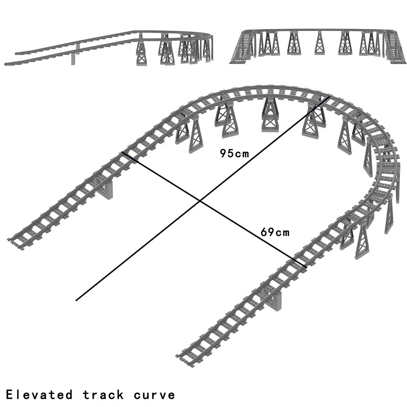 MOC Train Tunnel Exit Entrance - Model Kit Locomotive 评论和价格