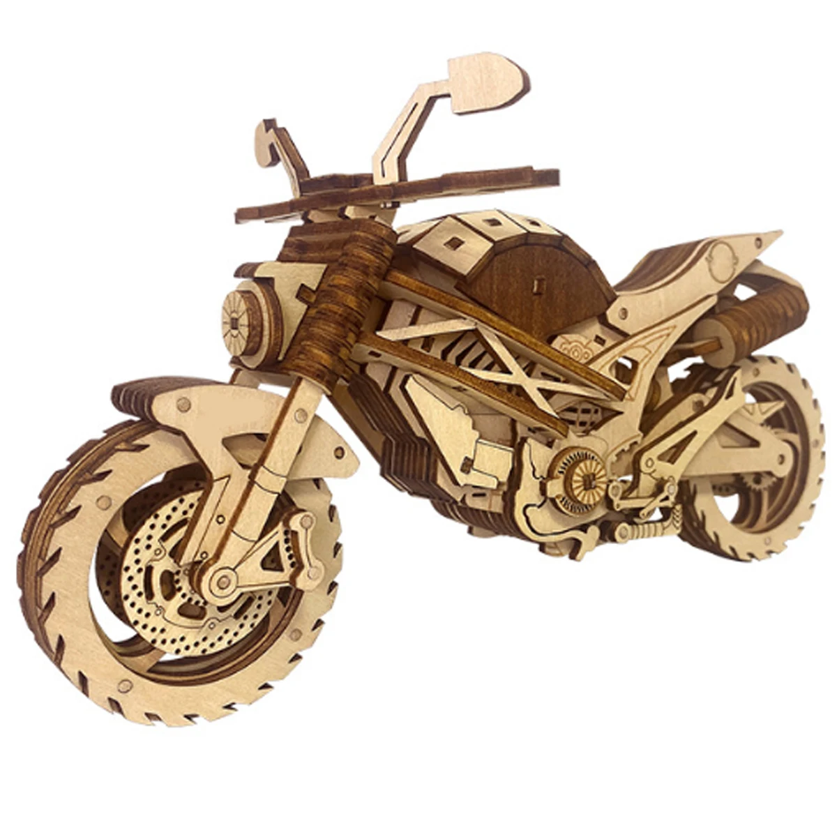 Motorcycle 3D Car Wooden Puzzl - Model Kit History 评论和价格