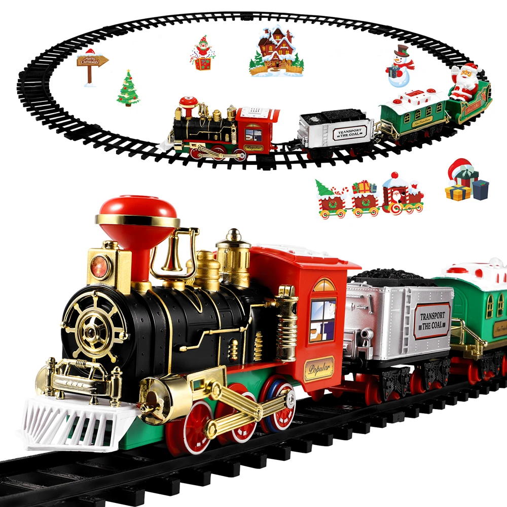 Christmas Train Set Festive Mi - Model Kit Locomotive 评论和价格