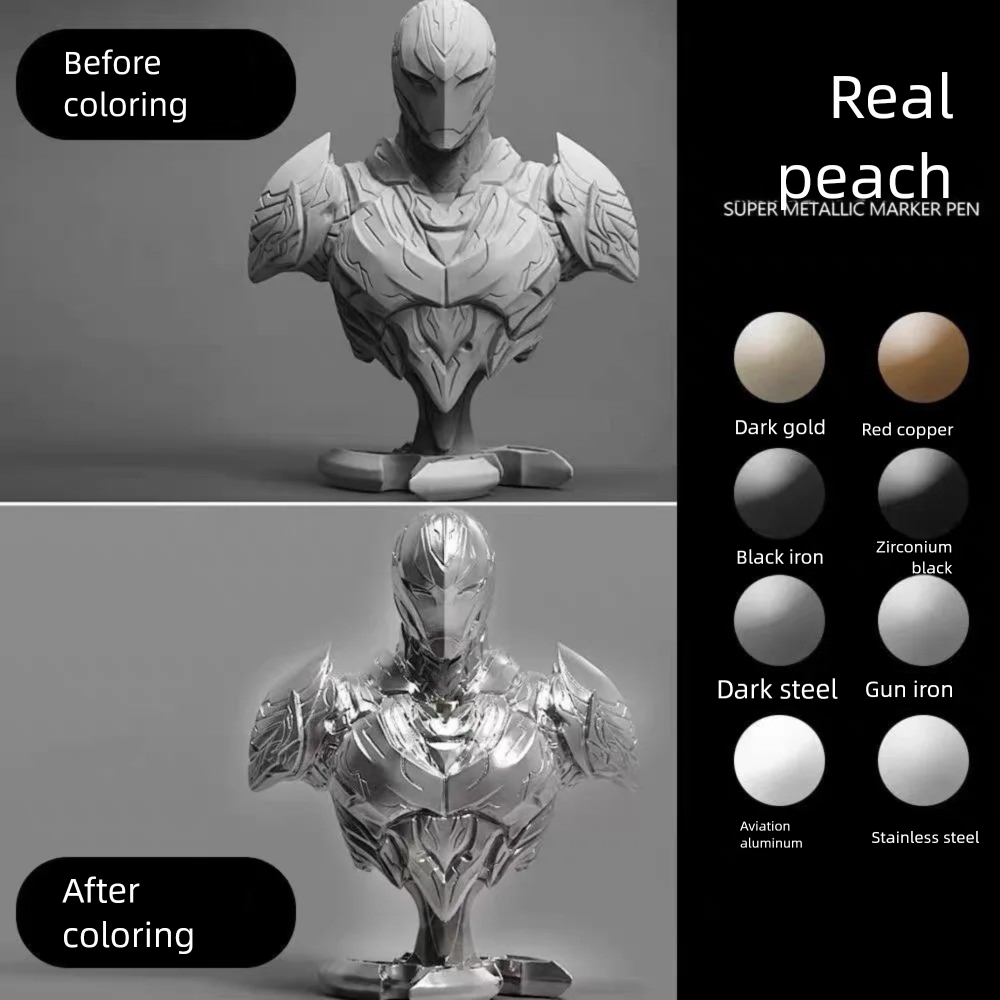 8 Colors Electroplated Color M - Plastic Model Paint 评论和价格