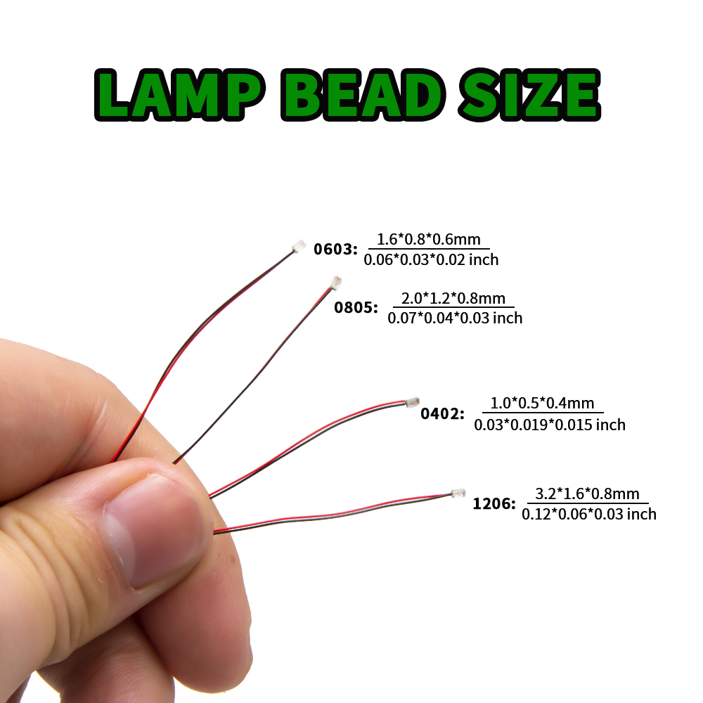 10pcs/Set Micro LED Lamp Chips - Model Kit Locomotive 评论和价格