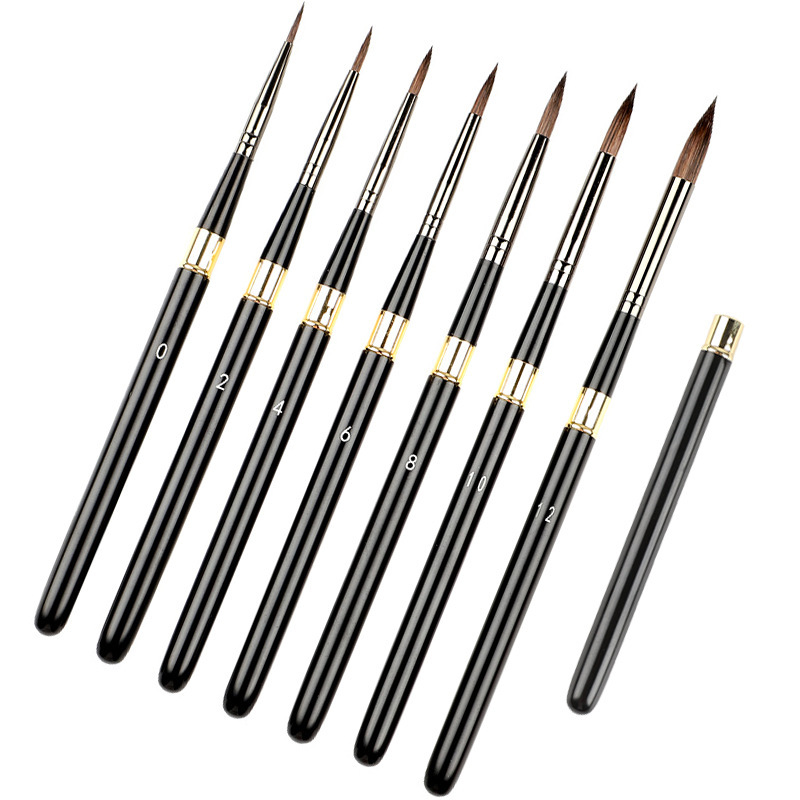 7 pcs travel artist brushes, r - Model Kit Paint Remover 评论和价格